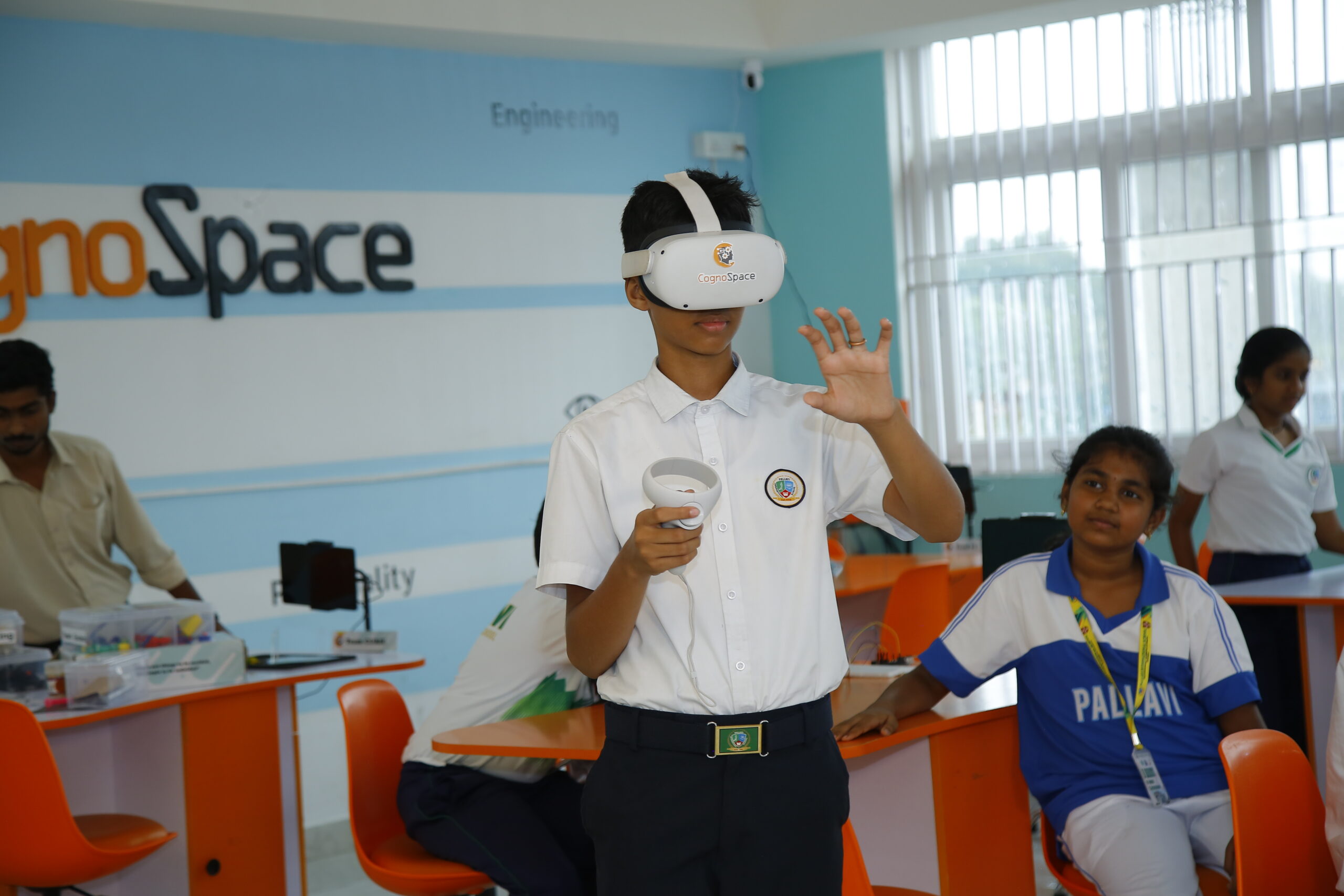 Students presenting their project